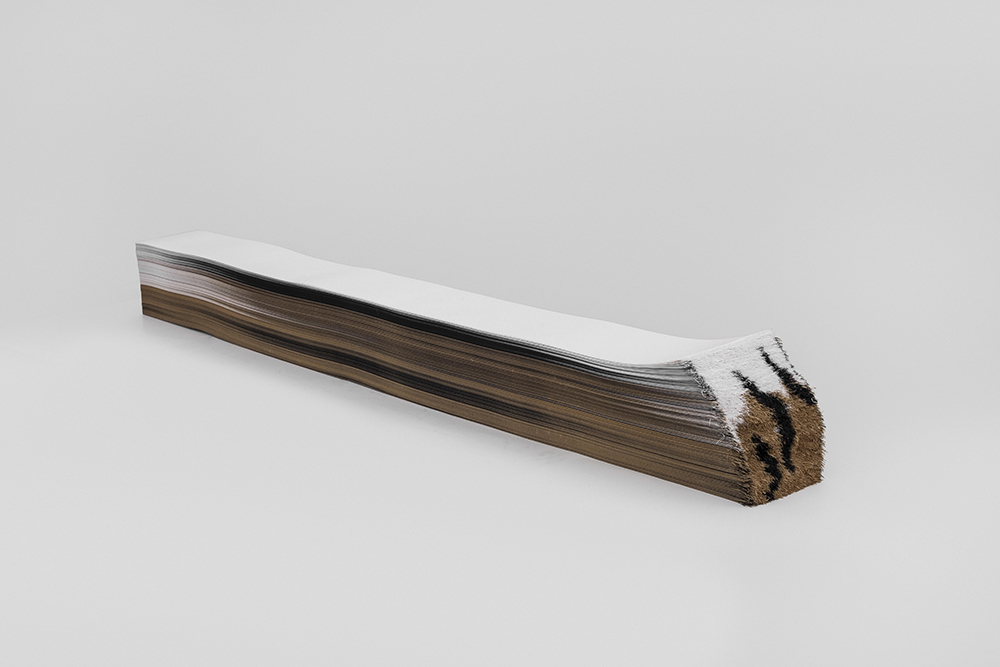 虎变－1（侧） 纸 10cmX14cmX110cm 2015